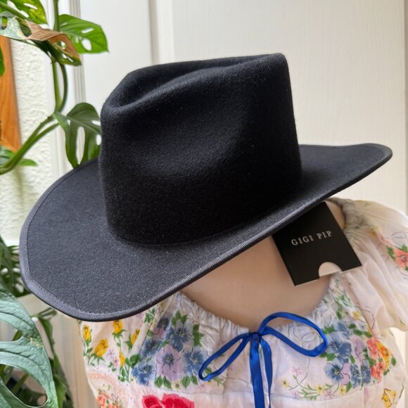 Gigi Pip New With Tags June Rancher Cowboy Hat 100% Wool - Picture 3 of 12